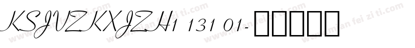 KSJVZKXJZH1 131 01字体转换